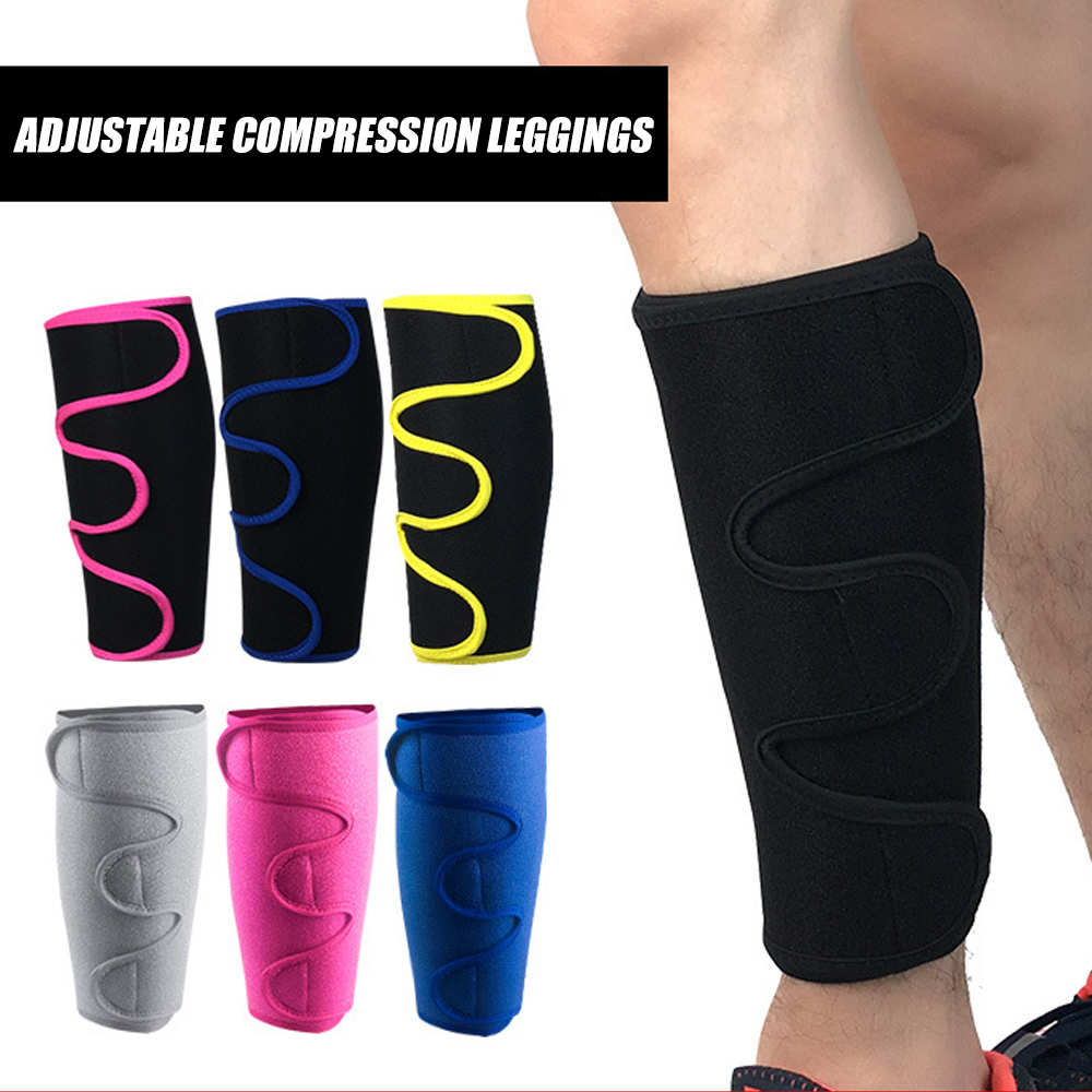 Seated Calf Raise - 1PC スポーツすねガードクロスフィット調節可能なふくらはぎ圧縮スリーブサイクリングサッカーバスケットボール重量挙げふくらはぎサポートブレース