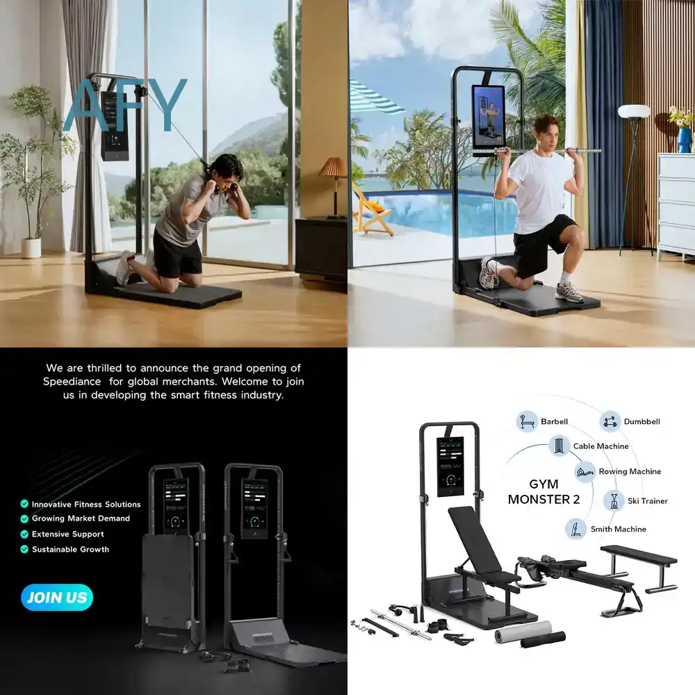 Home Gym All In One - スピードアンス オールインワン ジム フィットネス機器 家庭用 設置不要
