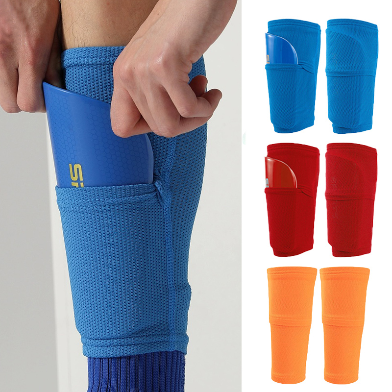 Seated Calf Raise - 1 ペアサッカーすねガードポケット付き大人ティーン子供圧縮ふくらはぎスリーブサッカー脚すねガードサポート保護具