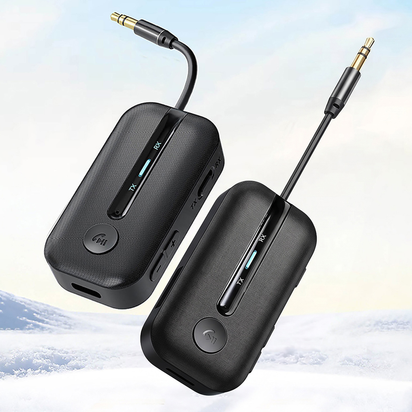 Home Gym Video - ワイヤレスオーディオトランスミッターアダプター 3.5mm AUX ジャックオーディオレシーバーアダプター デュアルリンク＆低遅延 TV、飛行機、ジム、ホームステレオ用
