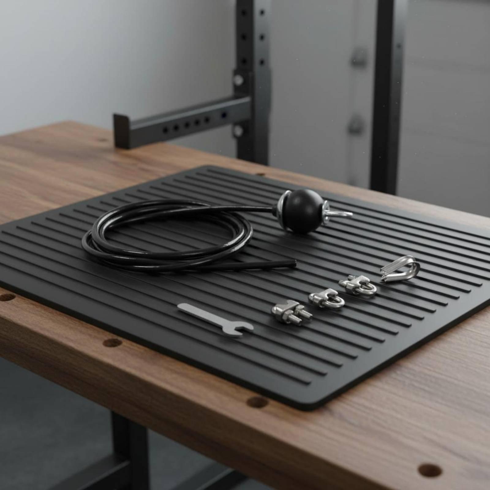 Home Gym Machine - プーリーケーブル調整可能なスチールコードフィットネス交換用コード、ジムマシンエクササイズプーリーシステム（家庭用）