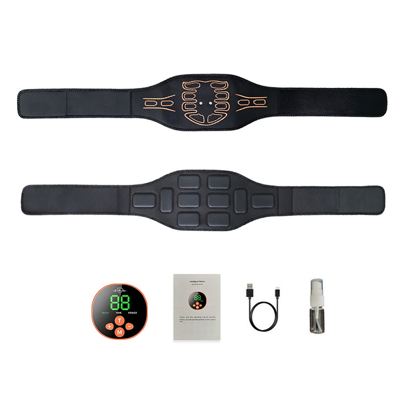 Home Gym Hack - スマート腹部トレーニングベルト腹筋トレーナーマッスルトナー、ボディトレーニング、ワークアウト、ホームジム、フィットネスマッサージ用
