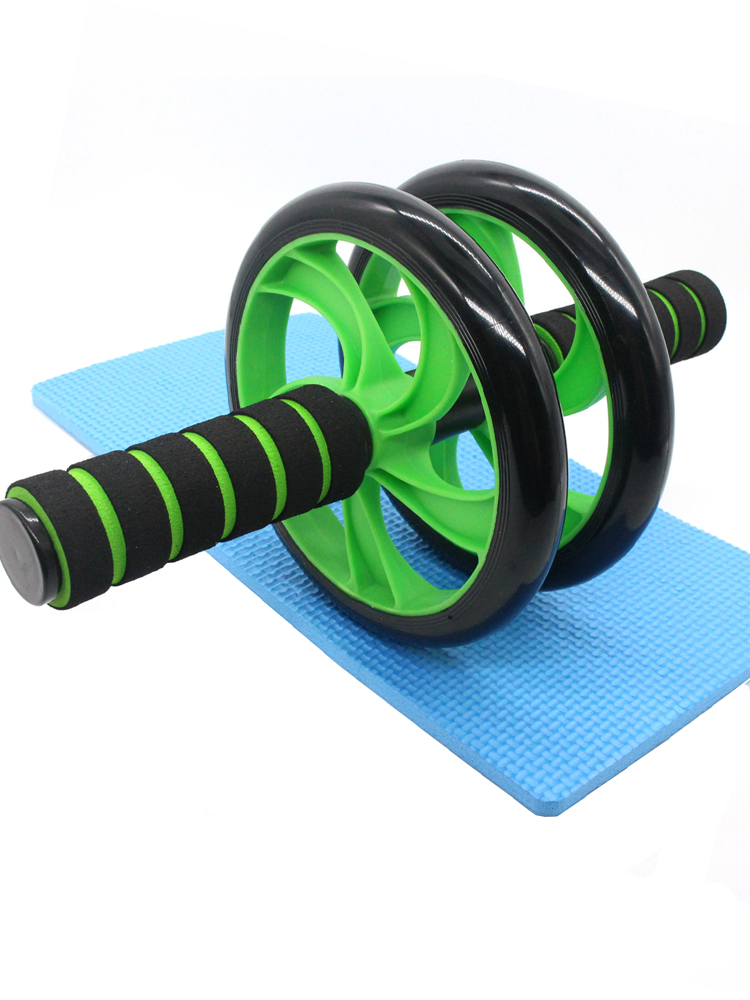 Ab Roller Wheel - 腹部ローラー 腹筋ローラーホイール エクササイズローラー - クラシックデュアルホイール フォームハンドル付き