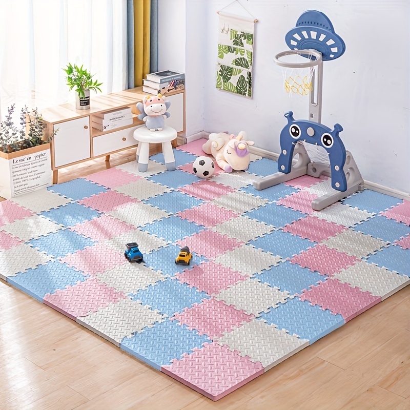 Home Gym All In One - 30×30cm スポーツジムマット 保護EVAリーフグレインフロアマット ヨガフィットネス滑り止め連結マット 厚手衝撃吸収 ルームワークアウト