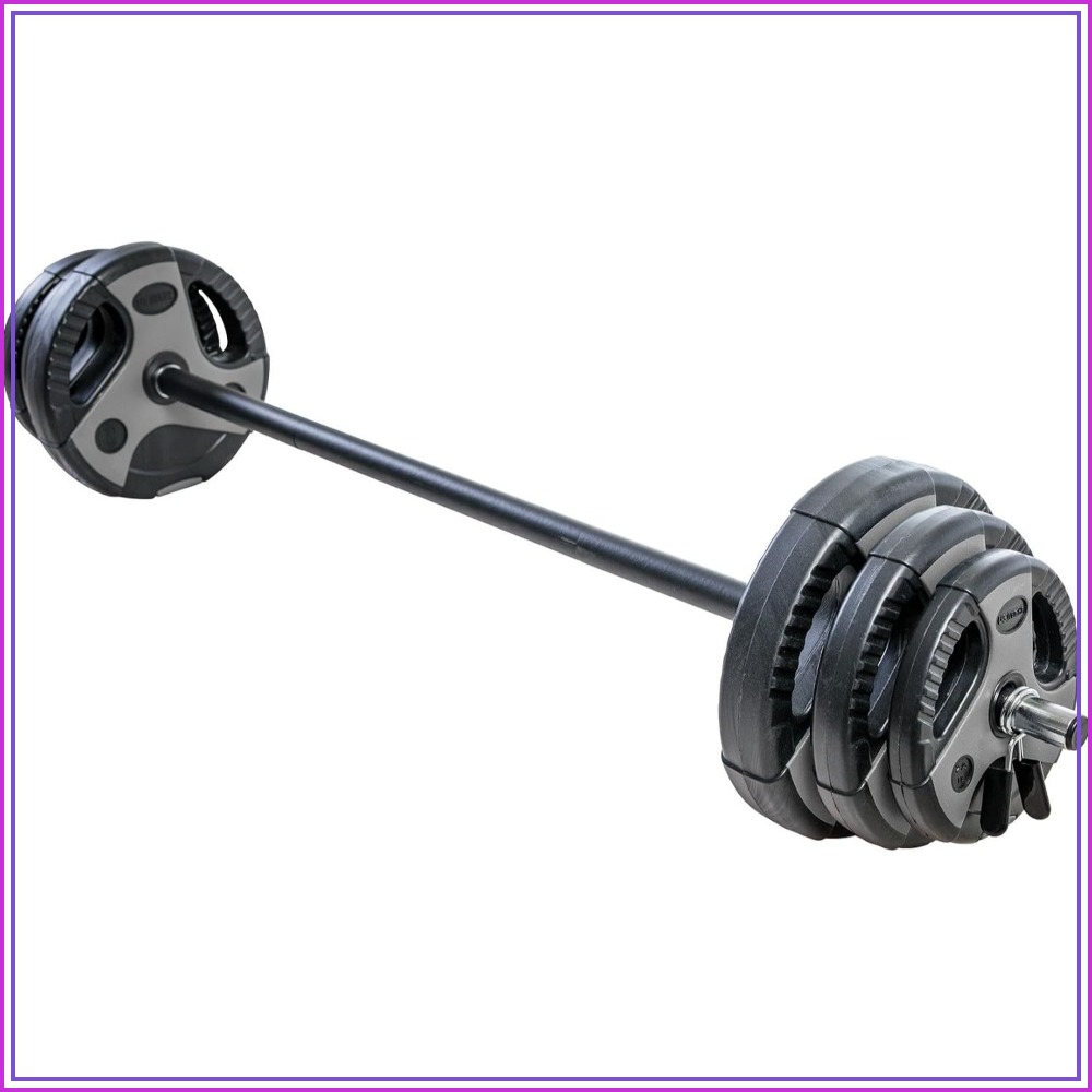 Home Gym Gym - ホームジム用の完璧なバーベルウェイトセット - 43ポンド