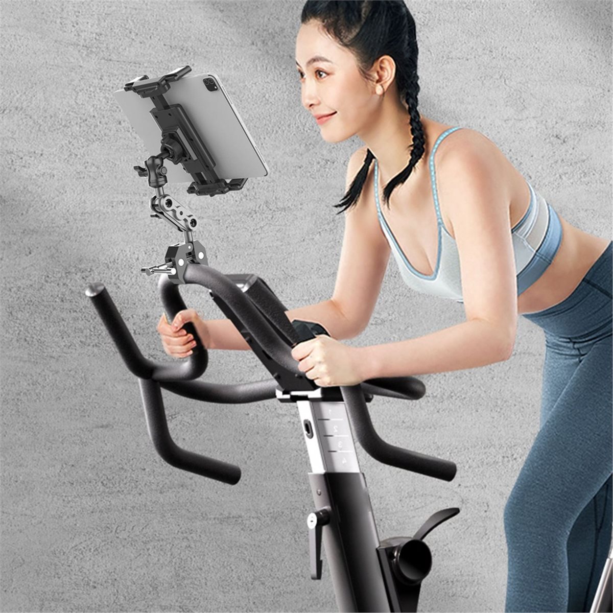 AA86 タブレットホルダー トレッドミル エクササイズバイ - Home Gym Video のレビューと価格