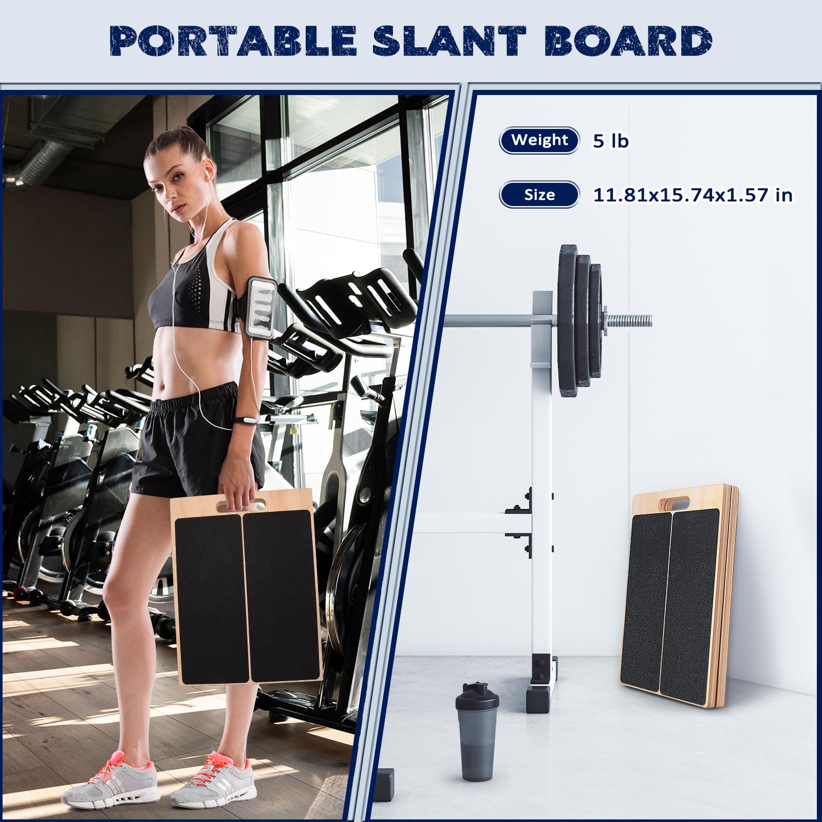 2 in 1木製バランスボード＆ふくらはぎストレッチボード、 - Seated Calf Raise のレビューと価格