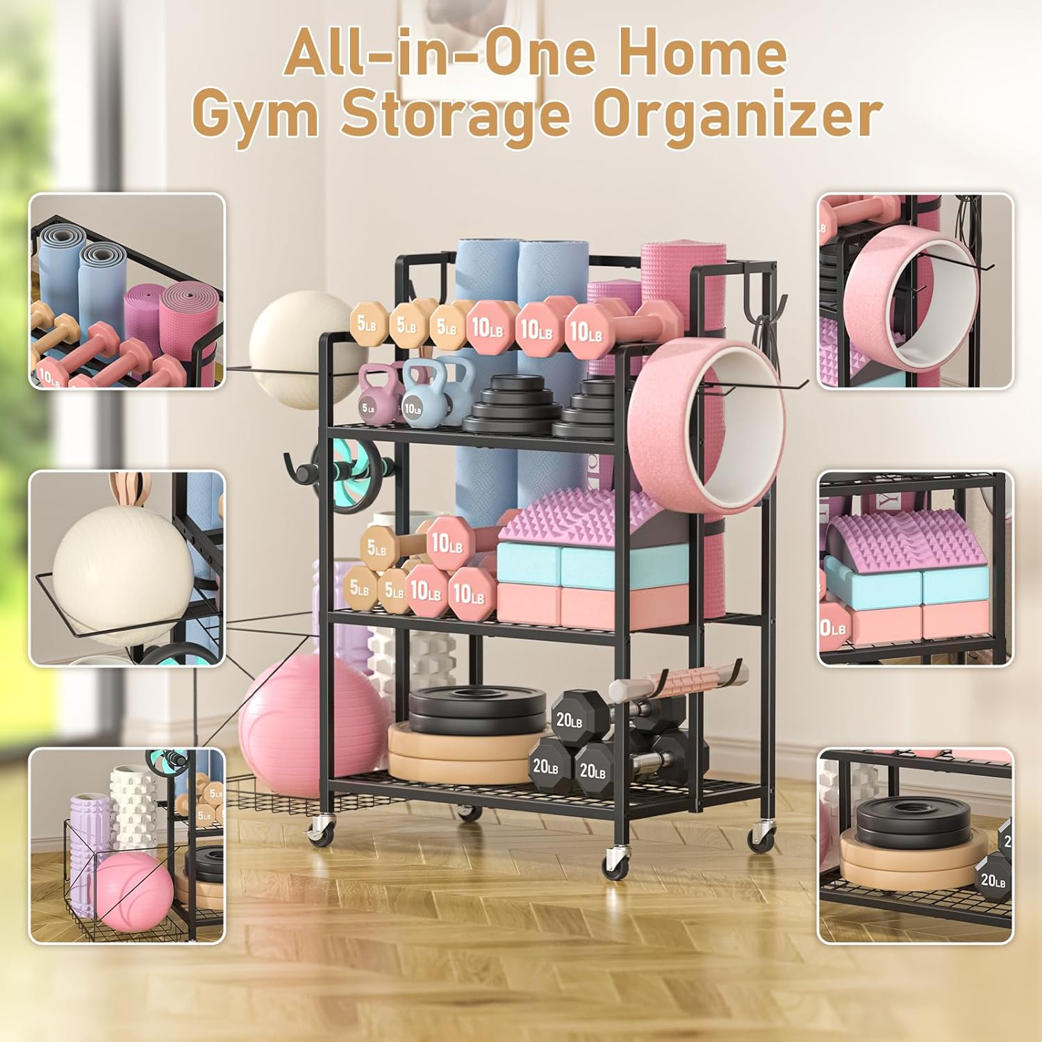 ホームジム収納、材質・色指定なし、ダンベル、ケトルベル、トレ - Home Gym Gym のレビューと価格