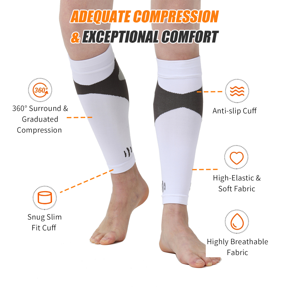 1 ペアの脚圧縮ソックス、脚の痛みを軽減するふくらはぎサポー - Seated Calf Raise のレビューと価格