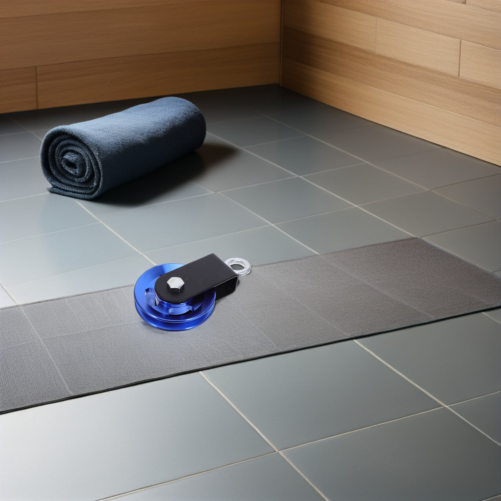 青色アルミニウム製ケーブルプーリーホイール、精密ベアリング、 - Home Gym Equipment Diy のレビューと価格