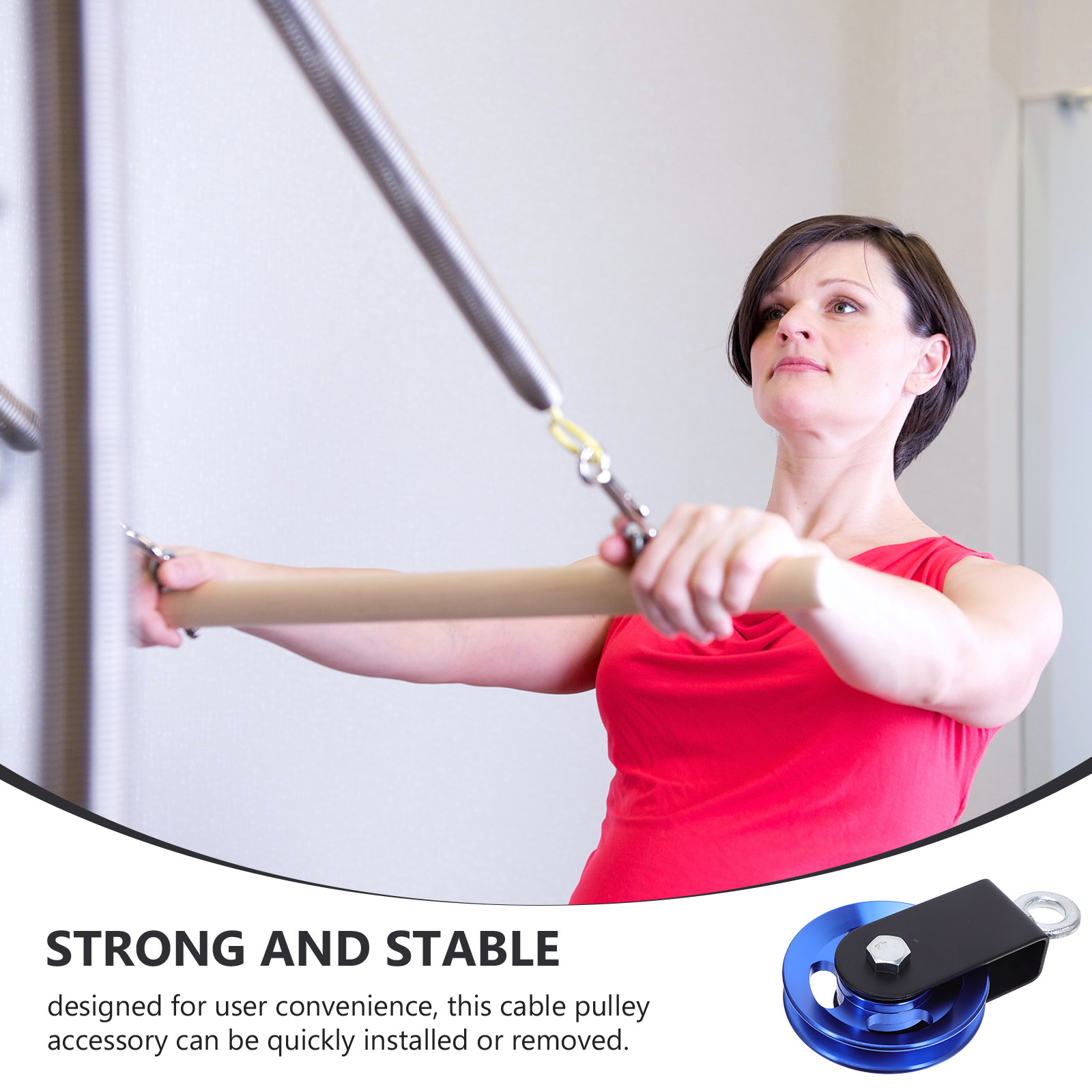 青色アルミニウム製ケーブルプーリーホイール、精密ベアリング、 - Home Gym Equipment Diy のレビューと価格