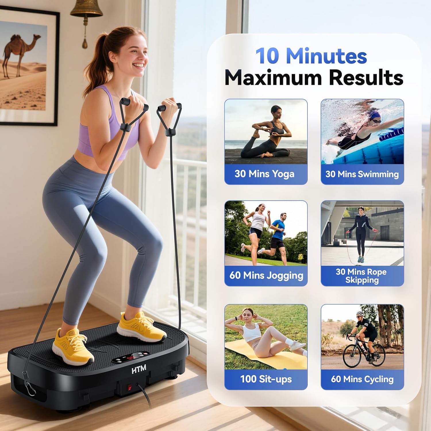 振動プレート脂肪燃焼フィットネスプラットフォーム全身120レ - Home Gym Hack のレビューと価格