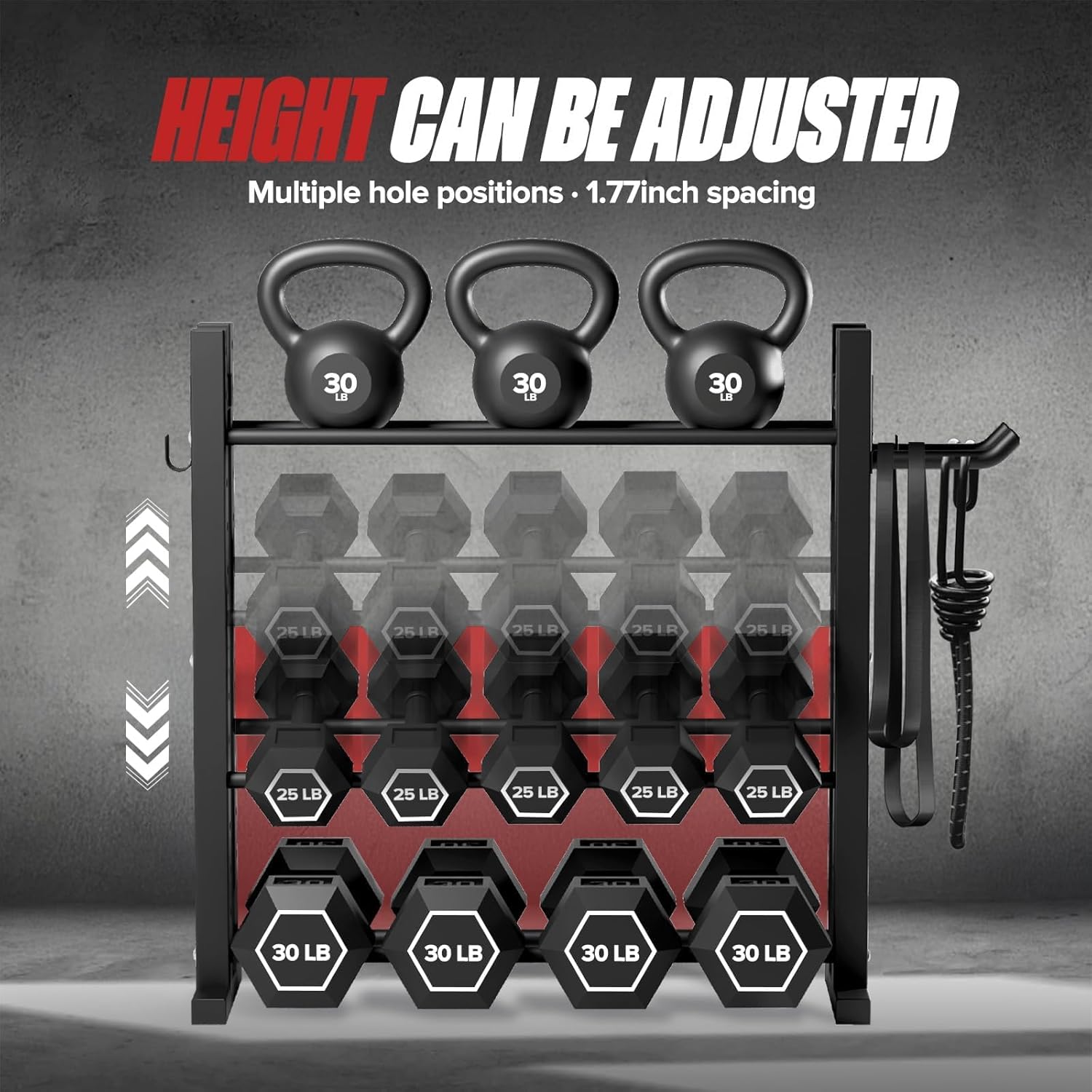 ホームジム用、スチール製、シルバーカラー、高さ調節可能、耐荷 - Home Gym Gym のレビューと価格