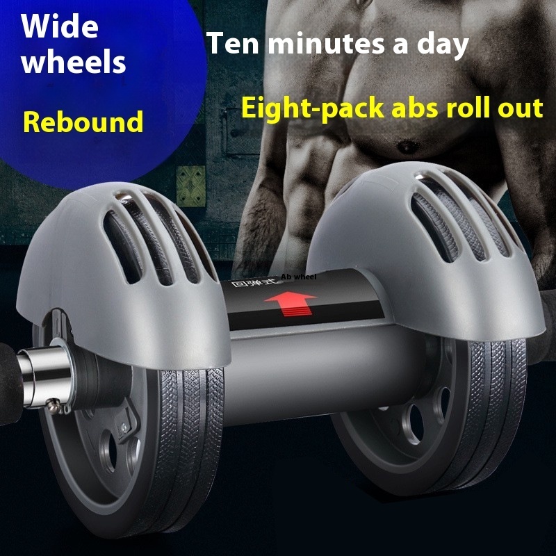 ポータブル自動リバウンド Ab ホイールダブルホイール Ab - Ab Roller Wheel のレビューと価格