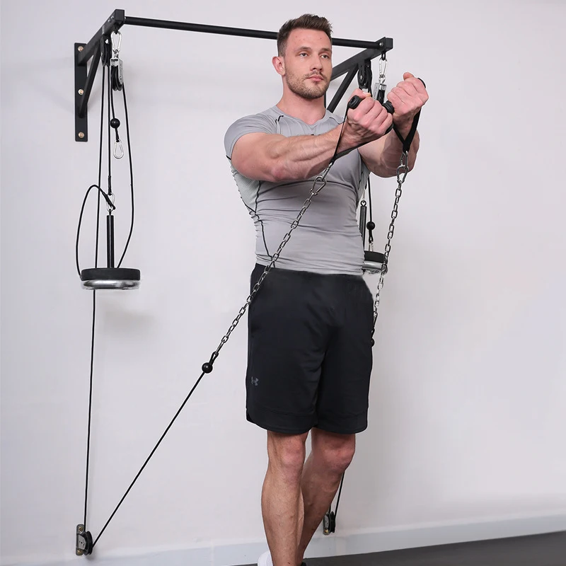 壁掛け DIY フィットネスプーリーケーブルマシンシステム上 - Home Gym Equipment Diy のレビューと価格
