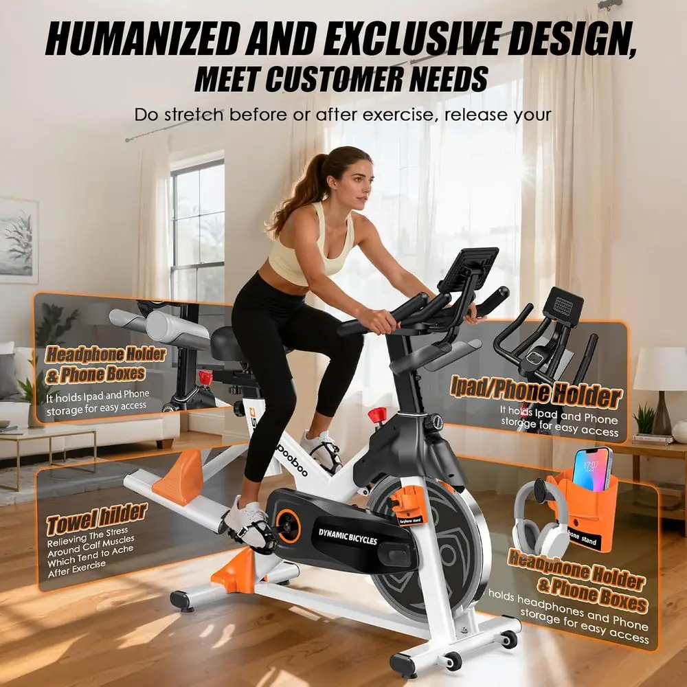 アプリ付き静音磁気エクササイズバイク、耐荷重350ポンド、L - Home Gym App のレビューと価格