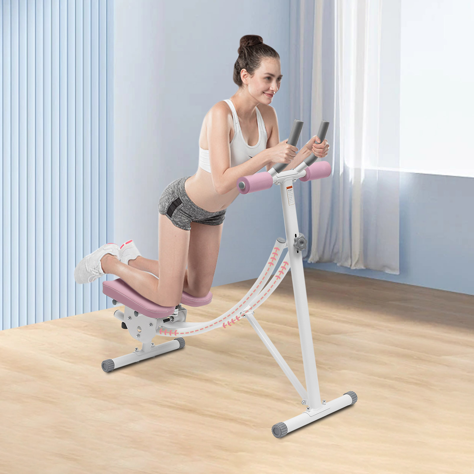 腹筋トレーニングマシン、調整可能な腹筋トレーナー、折りたたみ - Home Gym All In One のレビューと価格
