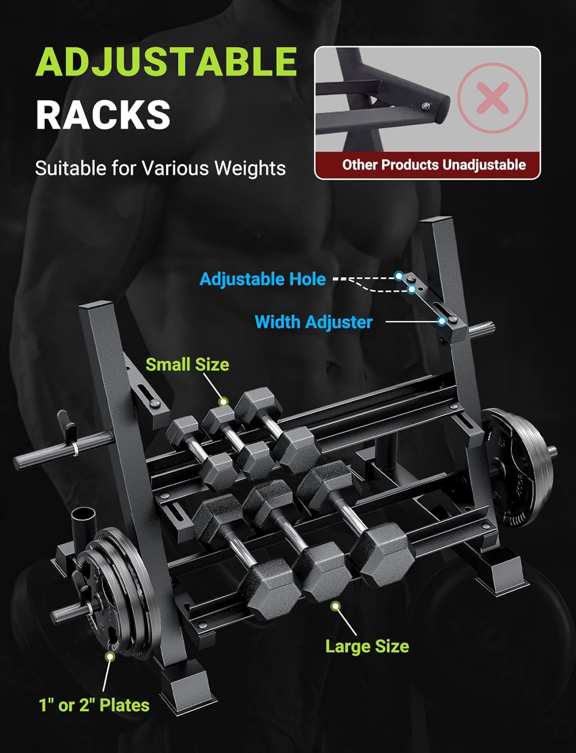ホームジム用、頑丈な素材、ブラウンカラー、耐荷重1100ポン - Home Gym Gym のレビューと価格