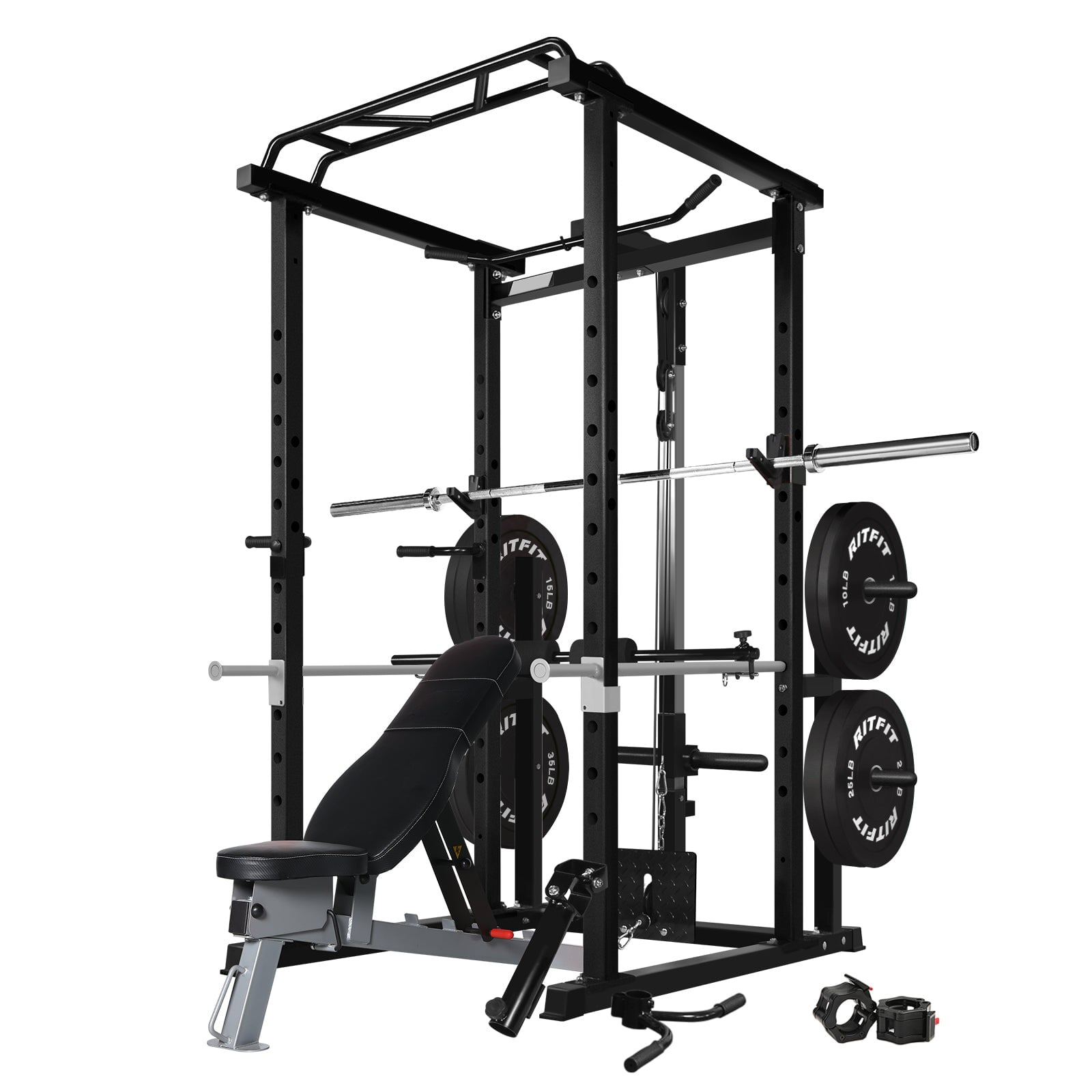 業務用多機能パワーケージホームジム（プルダウンシステム、スク - Home Gym Machine のレビューと価格