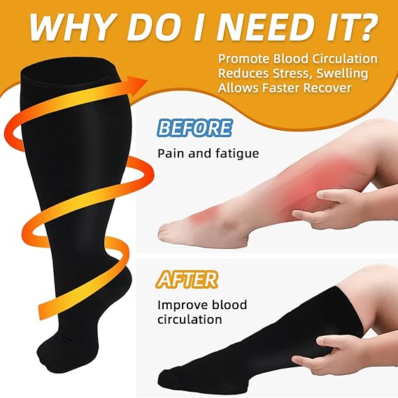 2XL-7XL プラスサイズ 20-30 mmHg 圧縮ソッ - Seated Calf Raise のレビューと価格