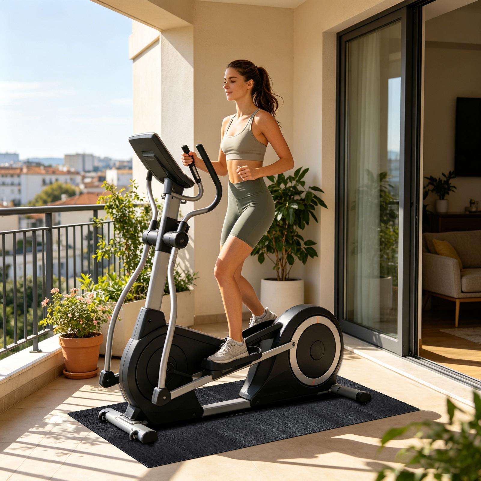 トレッドミルパッド高耐久防水折りたたみ式堅木床用トレッドミル - Home Gym Equipments のレビューと価格