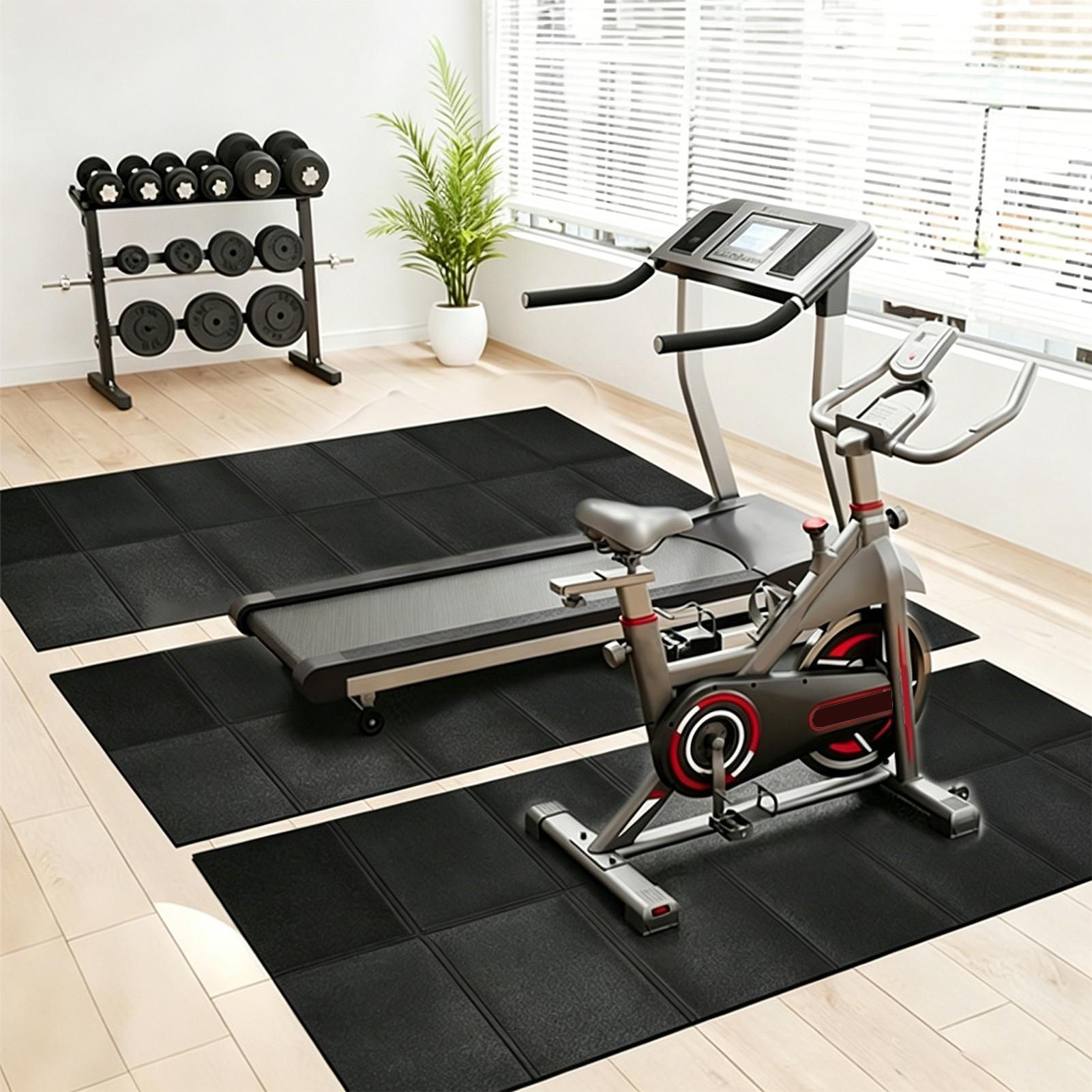 トレッドミルパッド高耐久防水折りたたみ式堅木床用トレッドミル - Home Gym Equipments のレビューと価格