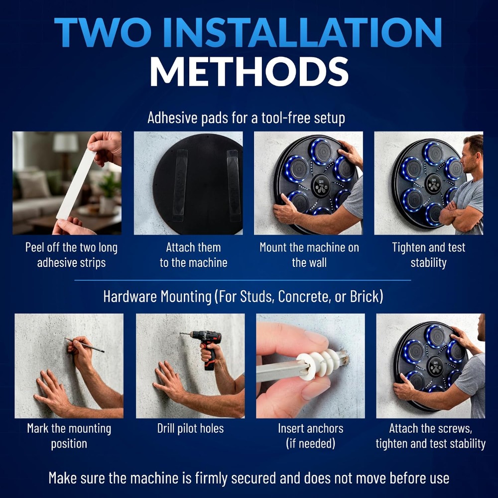スマートミュージックボクシングマシン（グローブ、Blueto - Home Gym Machine のレビューと価格