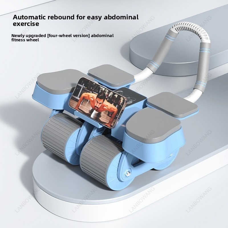 スマート4輪オートリバウンドアブローラー、ダブルエルボーサポ - Ab Roller Wheel のレビューと価格