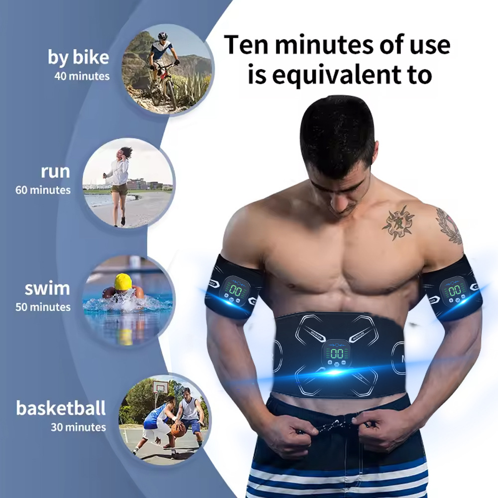 EMS 筋肉刺激装置腹部トレーナー腹筋トナー腕腹脚エクササイ - Home Gym Hack のレビューと価格