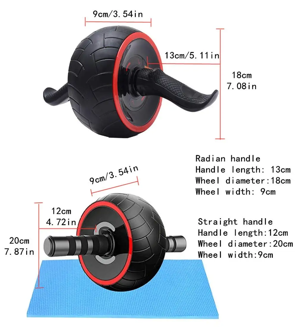 アブホイール ABホイールローラー エクササイズホイール 滑 - Ab Roller Wheel のレビューと価格