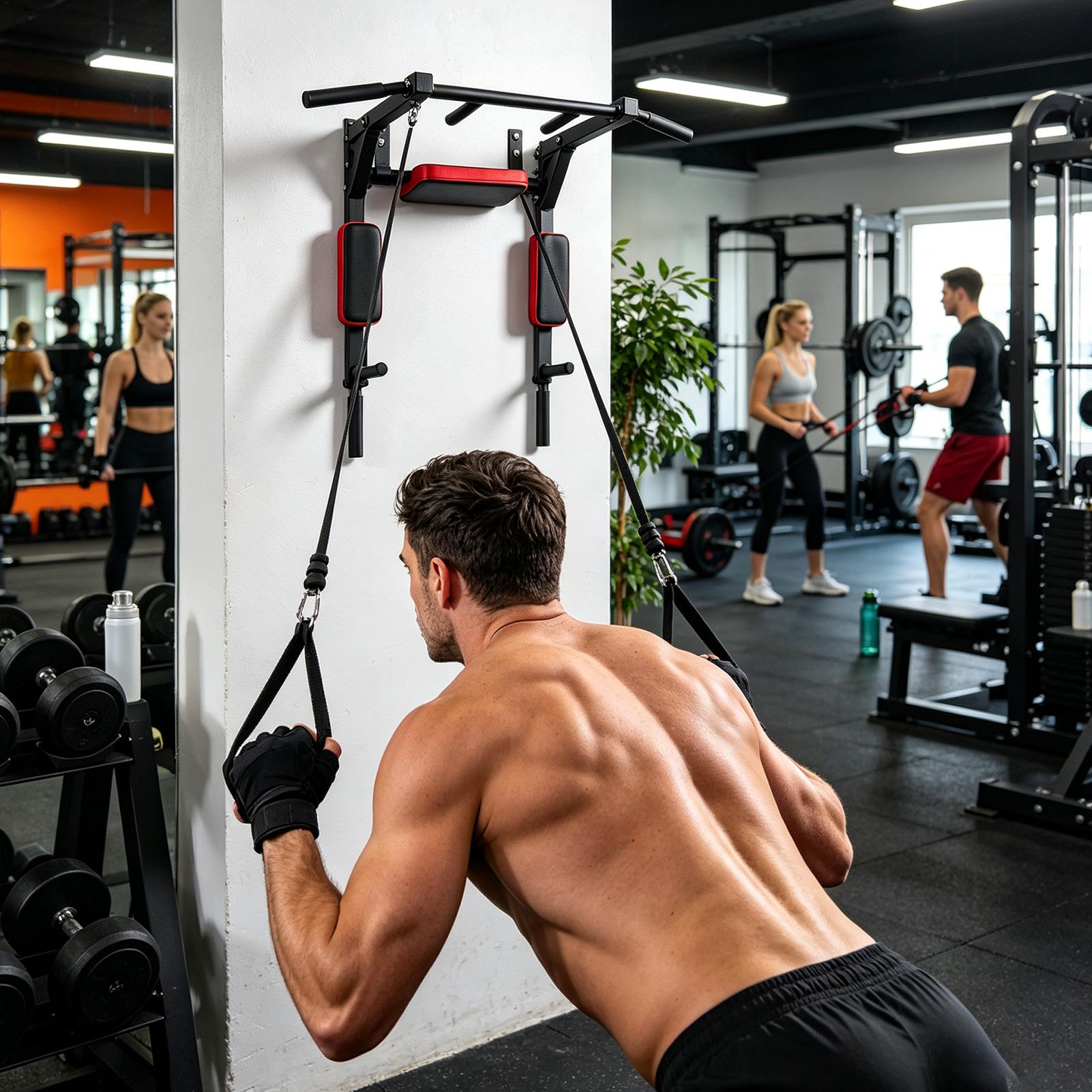 壁掛け式懸垂バー フィットネス水平バー 多機能ディップススタ - Home Gym Hack のレビューと価格
